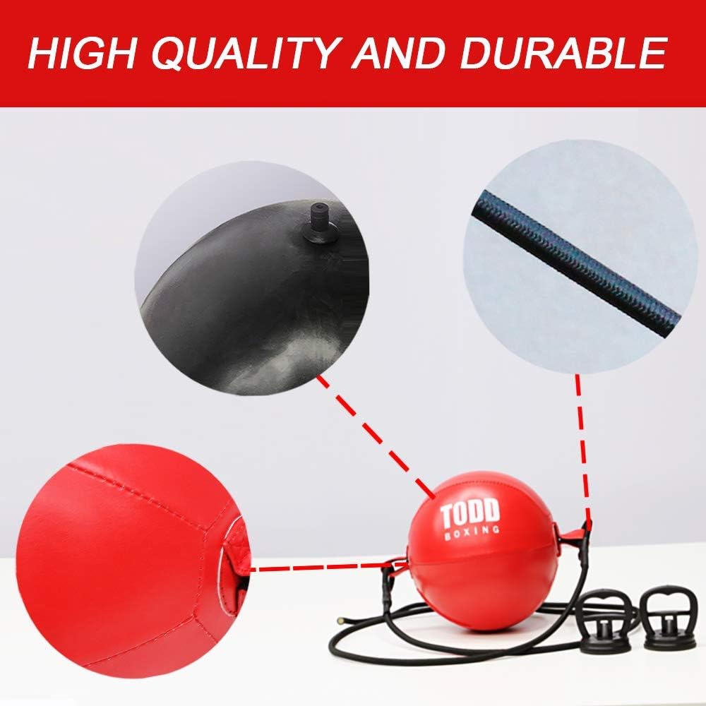 GOFORIT Durable Double End Bag - Train Strike & Reflex & Cardio Beginner Boxing MMA Speed Ball - Easy to Set up and Train Immediately Punching Bag : Sports & Outdoors