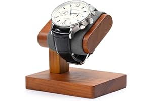 Woodten Single Watch Display Stand for Men Solid Wood Watch Showcase Stand Display(Grey)