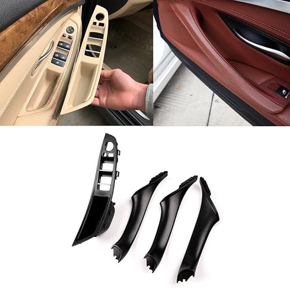 Window Switch Armrest Panel Kit, Door Handle For BMW 5