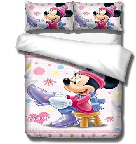Amazon ミッキーマウスのかわいい3dダウン寝具 ホームテキスタイルキルトカバーと枕カバー 子供の寝室の装飾 友達への最高の贈り物 7 150 0cm 2個 ひざ掛け ハーフケット オンライン通販
