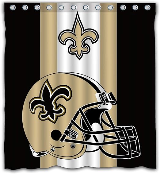 Amazon Com Potteroy New Orleans Saints Team Simple Design Shower