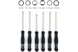 Carburetor adjustment tool Pac Man/Single D/Double D/Hexagon Hex Socket / 21-Teeth Splined / 7-Teeth Splined Screwdriver for 