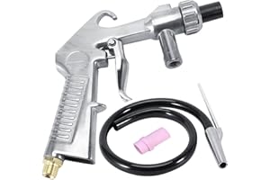Jewboer Sand Blaster Gun,Sand Blasting Guns Sandblaster Kit for Sandblasting Cabinet Abrasive Media Blaster with Ceramic Nozzles Tip