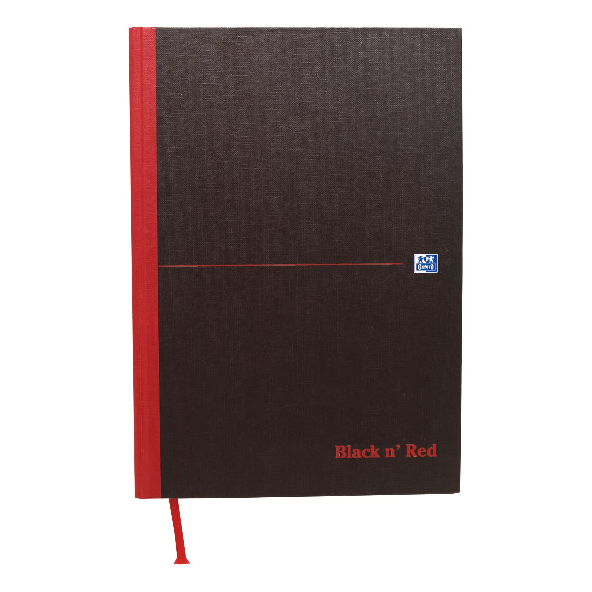 Oxford Black n Red Book Casebound Recycled 90gsm 192 Pages A5 Ref C67025 [Pack of 5]
