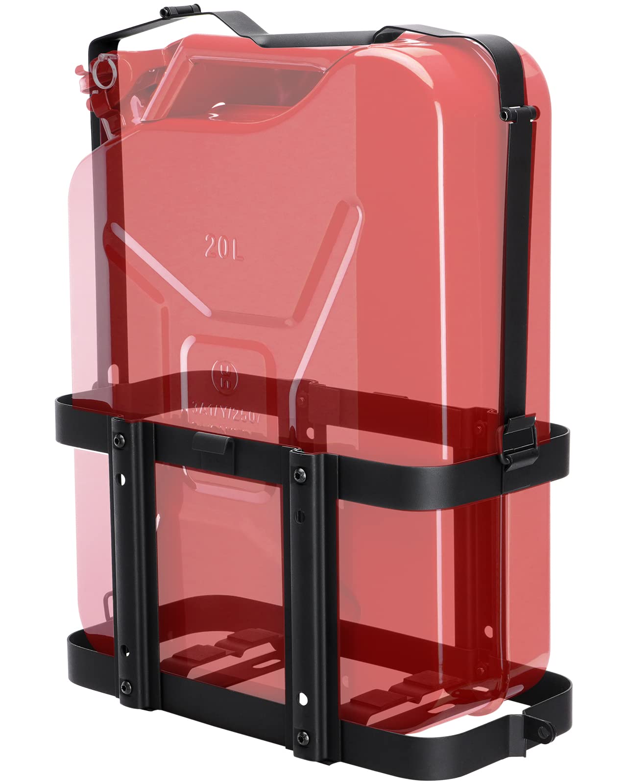 Photo 1 of Racewill 2024 Upgrade Jerry Can Mount Holder: Lockable Jerry Gas Can Holder Rack, 5 Gallon (20 Liter), Reinforced Welding