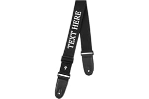 Personalized Embroidered Guitar Strap Custom Guitar Strap