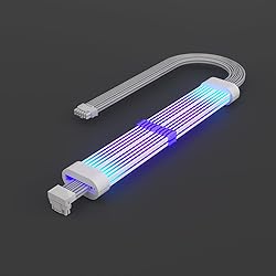 Sirlyr RGB 12VHPWR Cable,PCIE 5.0 RGB PSU Cables,16