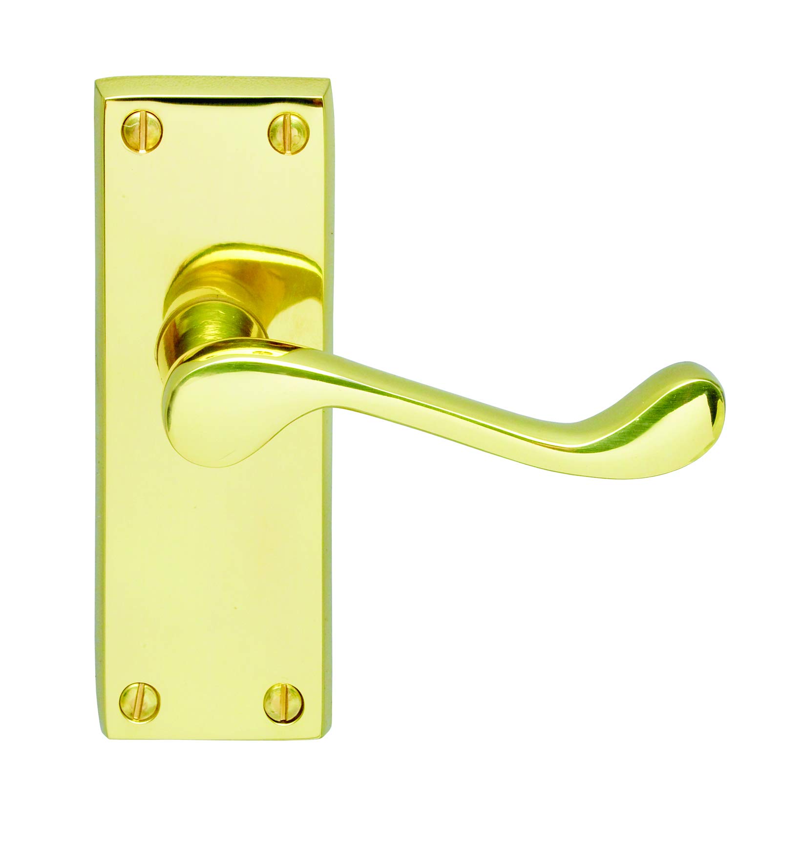 Victorian Scroll Lever ON Backplate - Latch (Contract Range)