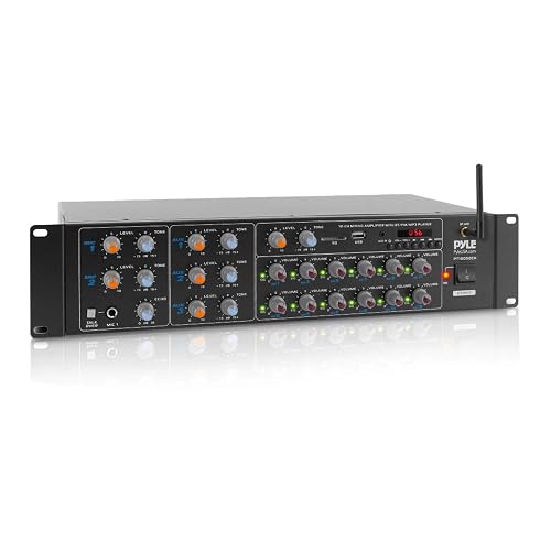 Pyle-12 Channel Power Amplifier w Bluetooth Wireless - 600W Max Power ...