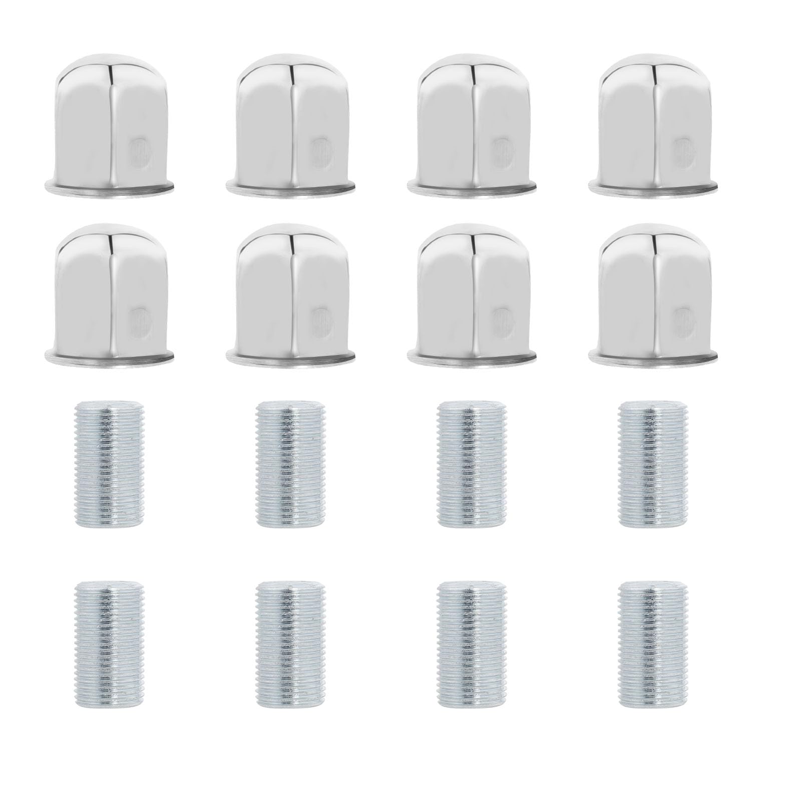 Photo 1 of 8Pcs Lug Nuts with Adapter for hightall 16“ 8 Lug Wheel Simulator,Compatible with Ford 2007-2021 E350/E450
