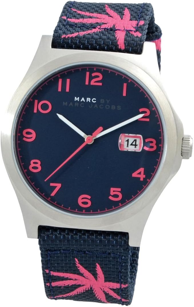 Amazon マークバイマークジェイコブス Marc By Marc Jacobs マークバイマークジェイコブス 時計 メンズ Marc By Marc Jacobs Mbm5087 Jimmy ジミー 腕時計 ウォッチ ブルー ピンク 並行輸入品 メンズ腕時計 腕時計 通販