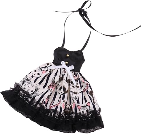 Amazon ファッション ドール服 1 6スケール ブライス アゾン リカドール用 ワンピース スカート ストラップレスドレス フィギュア ドール 通販