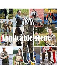 PELLOR. Calcetines de neopreno para caza de pesca, caza, camuflaje, caza, botas de nailon impermeable PVC