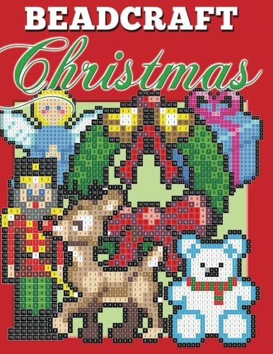 Beadcraft Christmas: Holiday patterns for Perler, Qixels, Hama, Simbrix, Fuse, Melty, Nabbi, Pyslla, cross-stitch and more!