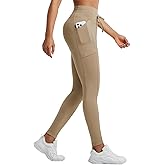 baleaf Women's Fleece Lined Thermal Leggings High Waisted Warm Winter Running Hiking Pants with Pockets Water Resistant