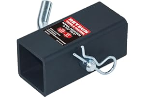 REYSUN Trailer Hitch Adapter Hitch Reducer Sleeve from 2-1/2 inch to 2 inch, with Hitch Pin and Clip