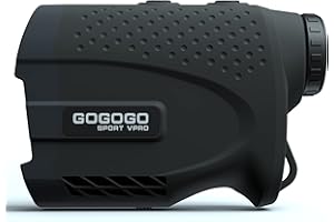 Gogogo Sport Vpro Laser Rangefinder for Golf & Hunting Range Finder 1200 Yard Distance Measuring with High-Precision Flag Pole Locking Vibration Function Slope Mode Continuous Scan