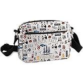 Vampire TV Show Inspired Crossbody Purse Bag TVD Enthusiasts Carry-on Bag Vampire Gift Mystic Falls Virginia Est 01864 Gift (MysticHengCrossS)