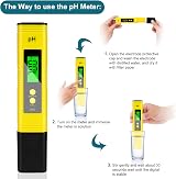 Flintronic Digital pH Tester 0.01 pH High Accuracy Water Tester Yellow view 3
