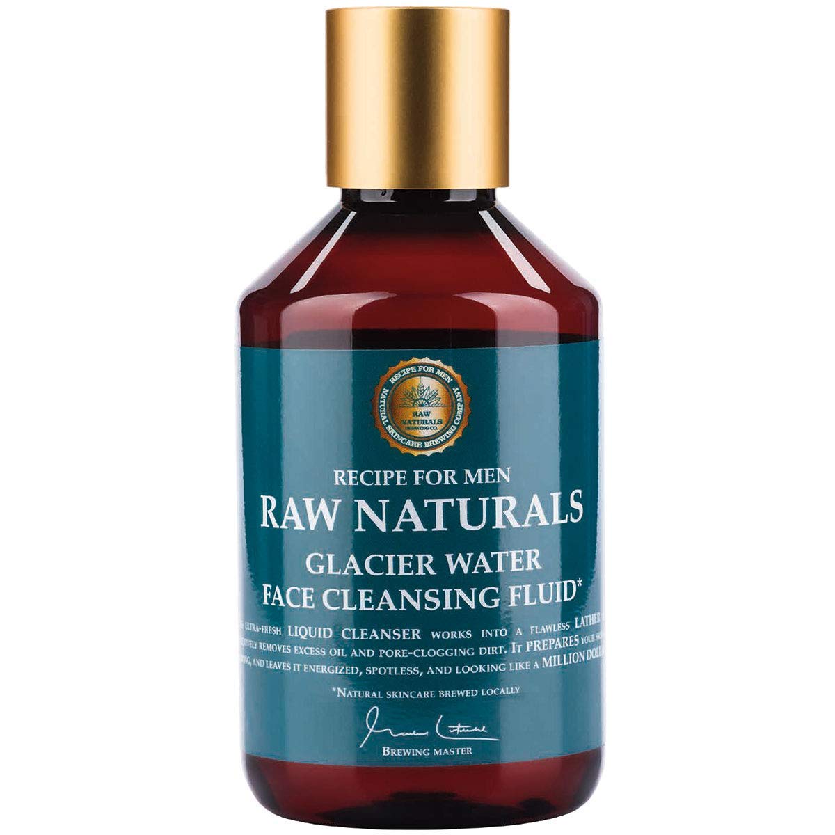 Raw Naturals GLACIER WATER Face Cleansing Fluid | Natural men’s face wash | Cleanses deeply, naturally & carefully | Natural product from your local Swedish Skincare Microbrewery | 250ml