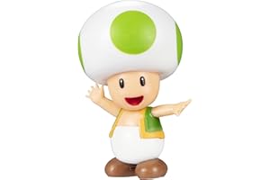 JAKKS PACIFIC World of Nintendo Super Mario 2.5" Inches Green Toad Action Mini Figure