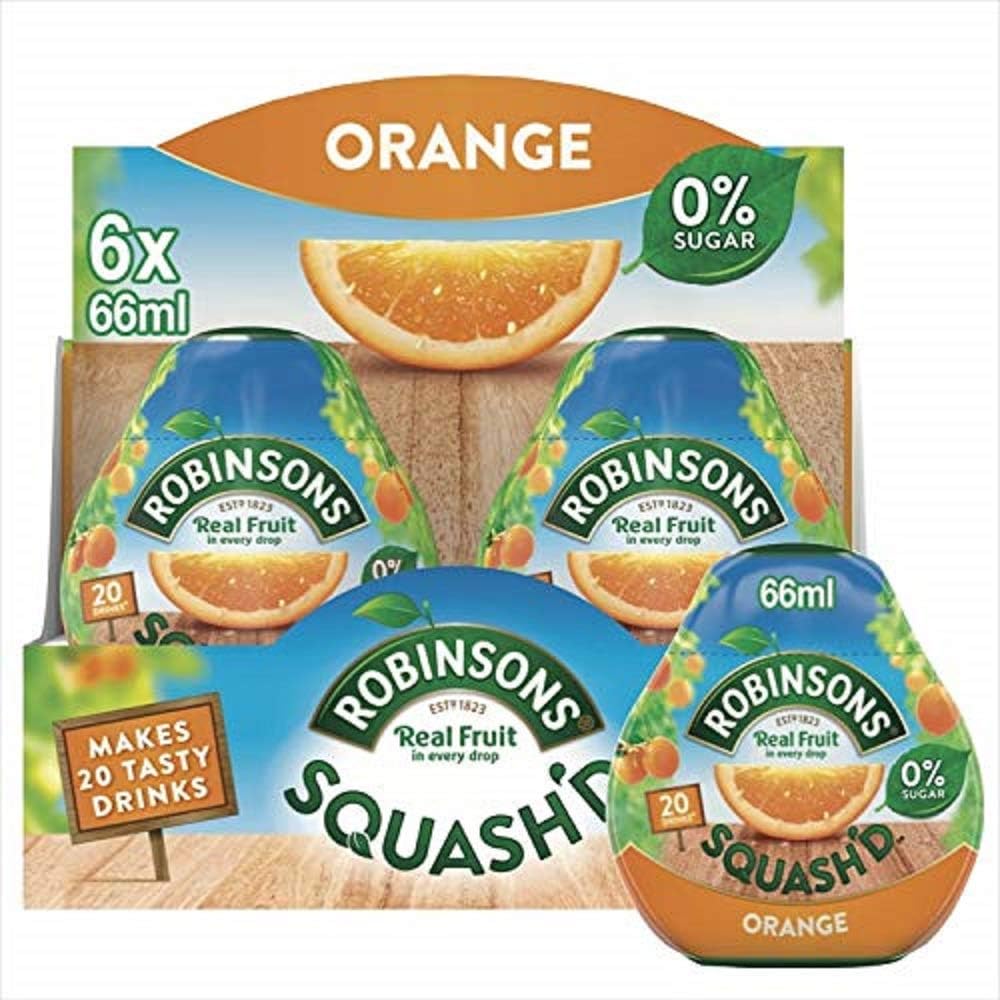 Robinsons SQUASH'D, 0 Percent Sugar, Real Fruit Squash, Low Calorie