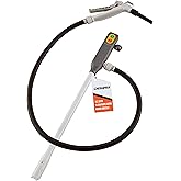 DeWay Battery-Powered Stick Fuel Transfer Pump with Hand Trigger Nozzle, 3.2GPM Flow Rate & 51” Rubber Transfer Hose | Fits Most Gas Cans for Pumping Gasoline, Kerosene, Diesel & Non-Potable Water