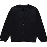GSVIBK Baby Girls Boys Cotton Cardigan Long Sleeve Kid Button Sweater Girl Crew Neck Cardigans Uniform Sweater