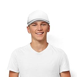 Blank Hat Two Tone Summer Mesh Cap in Gray and