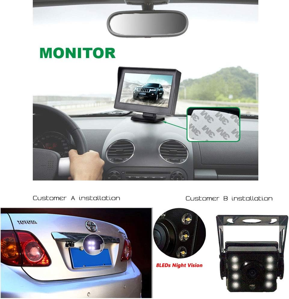 4Pin Car Backup Camera Parking Assistance System - Image 3