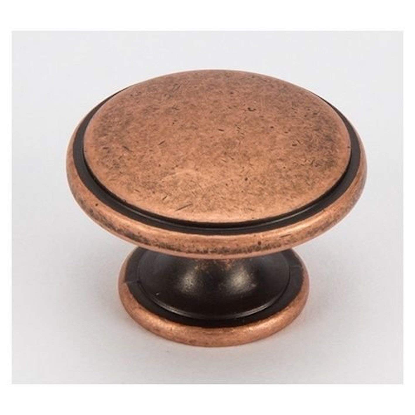 10pk Copper Finish Shaker Style 38mm Diameter Kitchen Cupboard Cup Door Knob