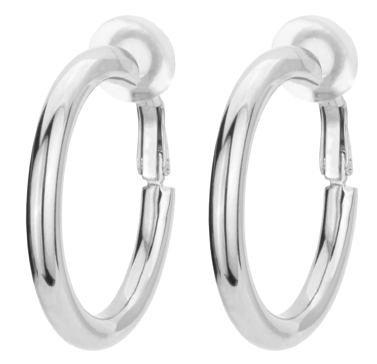 Traveller Earring clip hoop earrings, diameter 33 mm, Other