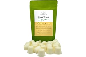 Lux Wax Melts Havana Essence Soy Wax Melt Dots – No Mess, Hand-Poured in Canada, Citrus Woods & Soft Floral Scent Throw, Eco 