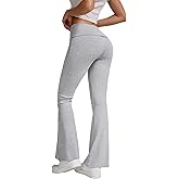 ZFLM Women's Wide Leg Sports Yoga Pants Women's High Waist Fashionable Loose Bellbottom Pants