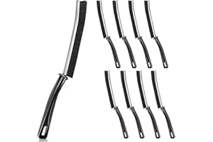 SZYIKUER Hard Bristle Crevice Cleaning Brush.Multi-Purpose New Cleaning Brush Tool, Black Bristles with Ergonomic Grip Bathroom Gap Brush, Home, Kitchen, Bathroom, Faucets, Toilet,Window, Vehicle, (9)