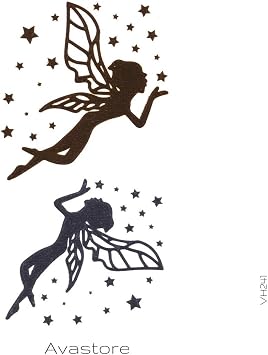 Tatouage Temporaire Femme Etoile De Fée Doré Et Argenté