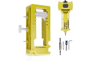 GUGXIOM Door Hinge & Door Latch Installation Kit, Hinge and Latch Installation Kit ABS Door Hinge Mortiser Template for Accurate Scoring and Chiseling (Green)