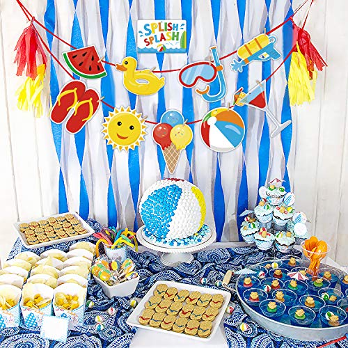24Pack Beach Ball Birthday Party Centerpiece Sticks Table Toppers