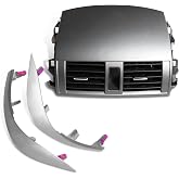 Jecoupoon Center Dash A/C Outlet Vent Compatible with Corolla 2008-2013 | with Assembly Trims,55670-02160,5567002160,55663-02060,5566302060,Adjustment and smoothness,Comfortable inside the car