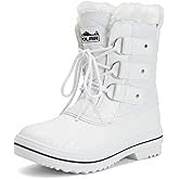 POLAR Womens Snow Boot Quilted Short Winter Snow Rain Warm Waterproof Boots