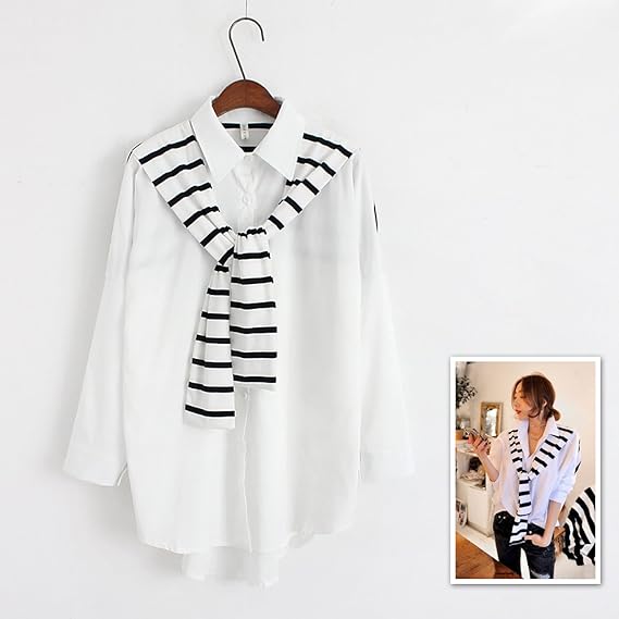 Amazon 大きいサイズ レディース 白シャツ カーディガン肩掛け 白ブラウス チュニック ホワイト Ll 4l ワンピース チュニック 通販