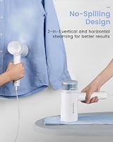 BEAUTURAL Clothes Steamer Foldable Portable 1000W 30s Heat Up White view 4