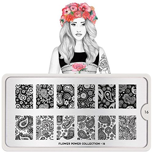 MoYou-London Nail Art Image Stamping Plate Flower Power Collection 16 US Stock