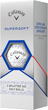 Callaway Supersoft Golf Ball 2023 Blue Splatter Hybrid view 5