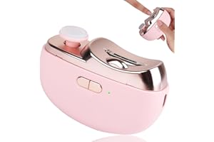 Allyplay 2025 Upgraded Electric Nail Clipper, Electric Nail File, 2 Speeds Automatic Nail Trimmer with LED Light & Clip Storage - USB Rechargeable for Baby, Kids, Adults, Seniors