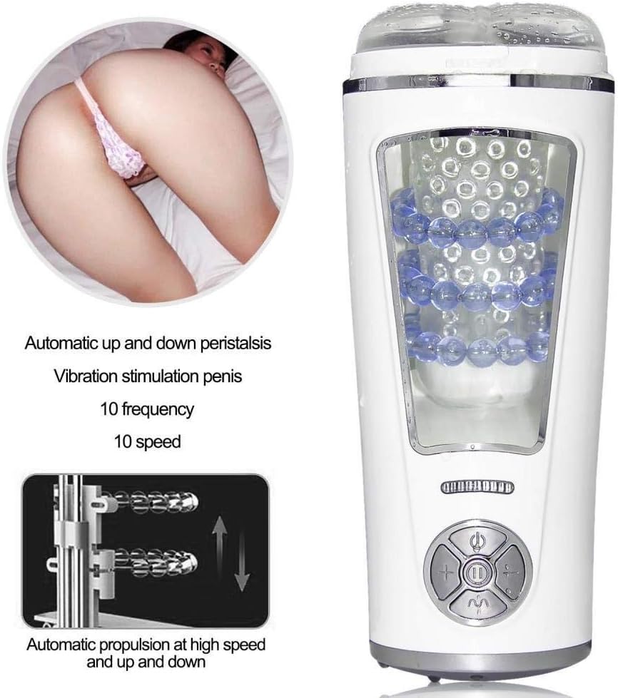 Toys Male Aír-cräft Cup 10 Pattern Male Automatic Píston Cup Sucking 280 Times/Min and 360° Rotating Electronic Mássage Cup Male's Toy