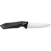 Rapala 4 Inch Ceramic Utility Knife with Protective Sheath | Corrosion-Resistant Ceramic Blade, Bait Preparation Knife, Razor Sharp Cutting Edge, Ergonomic Non-Slip Handle