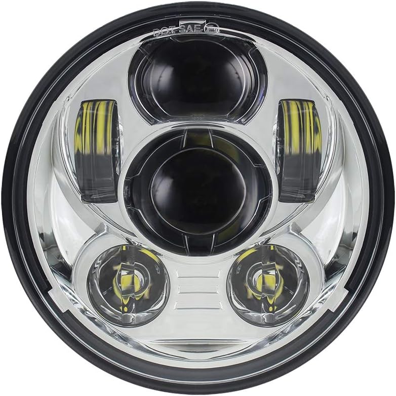 Atubeix 557FA 5.75 LED Headlight (Silver)