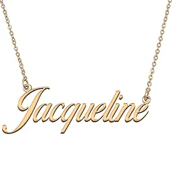 HUAN XUN Customized Custom Simple Any Name Necklace