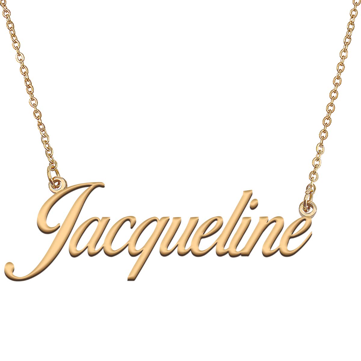 HUAN XUN Customized Custom Simple Any Name Necklace